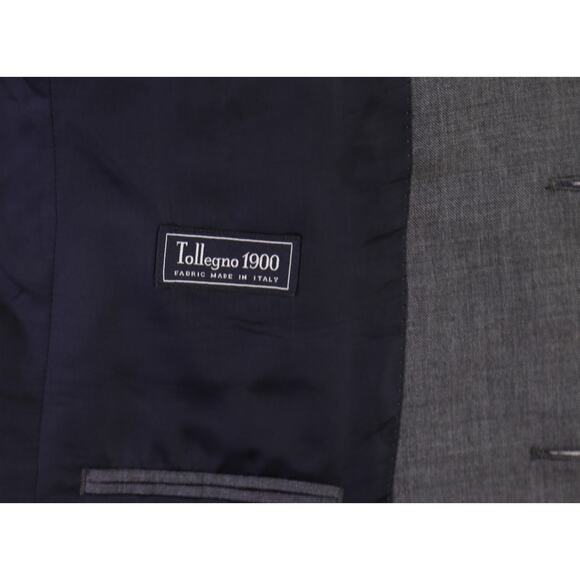 J Crew Mens Ludlow Solid Gray 2-Btn Wool Blazer Jacket 38R - Picture 8 of 9